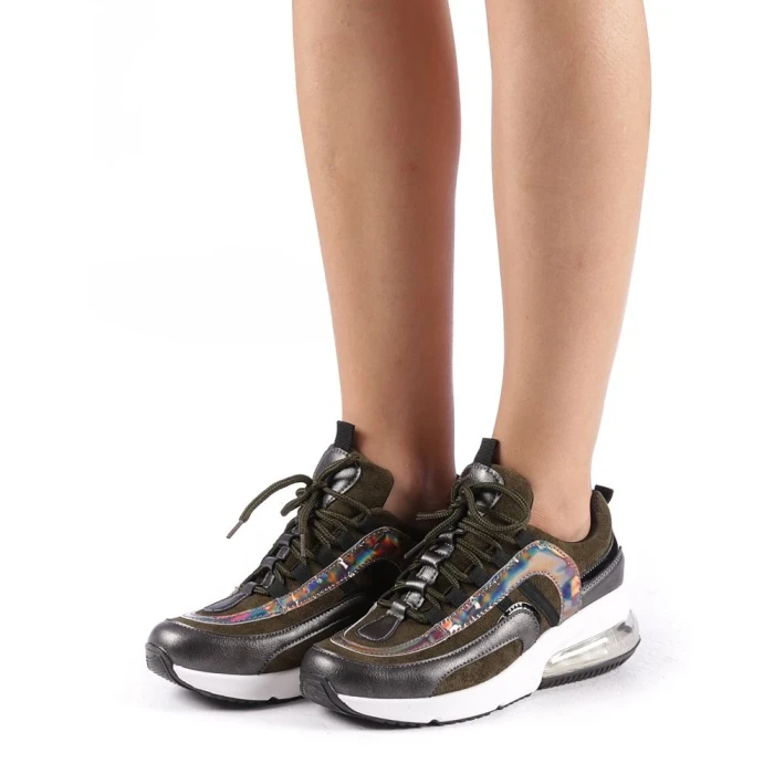 Pantofi sport dama Nikol verzi