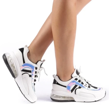 Pantofi sport dama Nikol albi