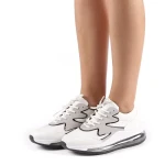 Pantofi sport dama Sadal albi