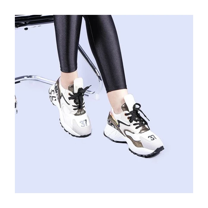 Pantofi sport dama Petrina albi