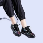 Pantofi sport dama Sorina 1 negri cu argintiu