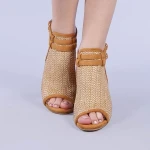 Sandale dama Loris camel