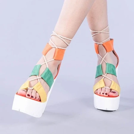 Sandale dama Yasmine rosii