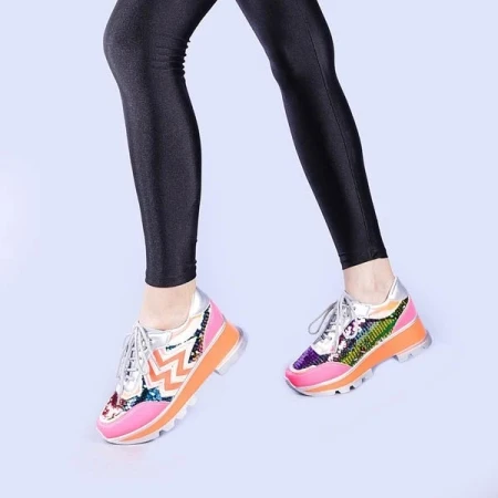 Pantofi sport dama Tereza fucshsia