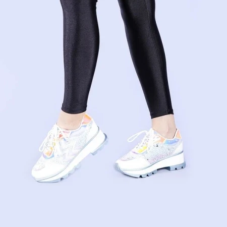 Pantofi sport dama Tereza albi