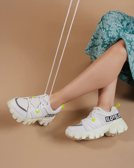 Pantofi sport dama Magdalen albi