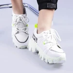 Pantofi sport dama Magdalen albi