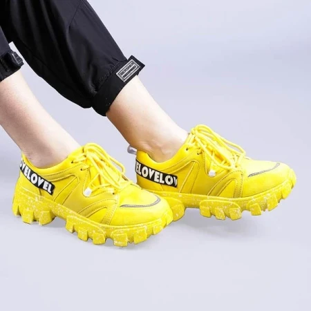 Pantofi sport dama Magdalen galbeni