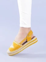 Espadrile dama Mirabela galbene