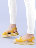Espadrile dama Mirabela galbene