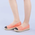 Espadrile dama Cristiana portocalii