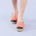Espadrile dama Cristiana portocalii