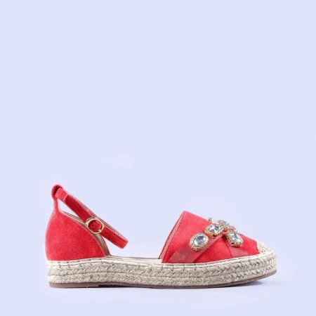 Espadrile dama Raluca rosii