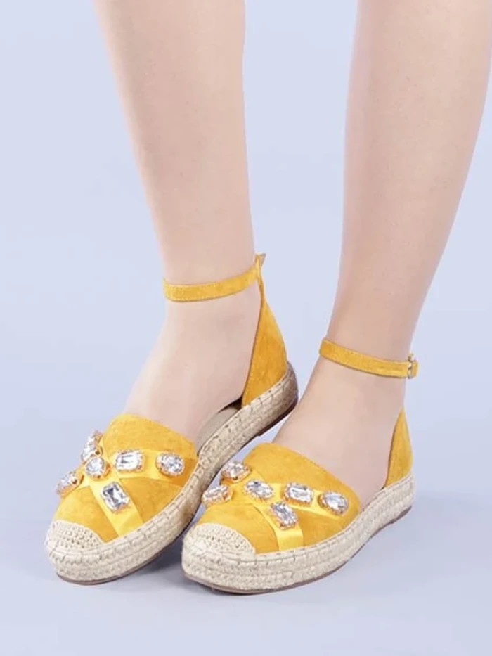 Espadrile dama Raluca galbene