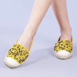 Espadrile dama Chapa galbene