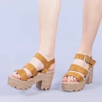 Sandale dama Nicola camel