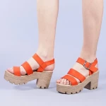 Sandale dama Nicola portocalii