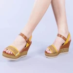 Sandale dama Kalinda galbene