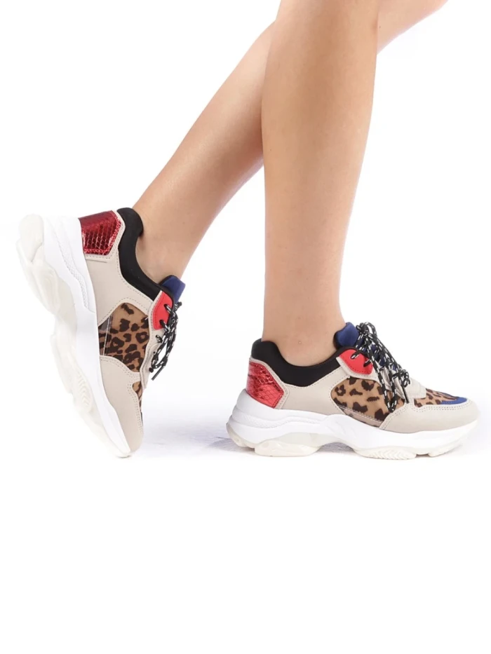 Pantofi sport dama Andra leopard