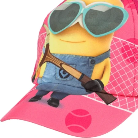 Sapca fete Minions Tenis fucsia