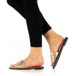 Papuci dama Iuliana roz auriu
