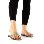 Papuci dama Iuliana roz auriu