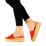 Papuci dama Minodora portocalii