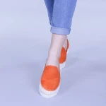 Mocasini dama Beatrice portocalii