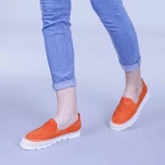 Mocasini dama Beatrice portocalii