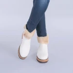 Cizme dama piele Opera albe