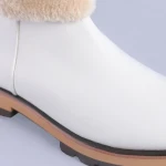 Cizme dama piele Opera albe