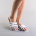 Papuci dama Miva gri