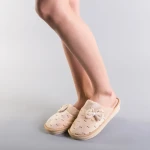 Papuci dama Ninis bej