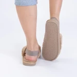 Papuci dama Saira bej