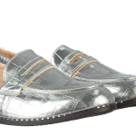 Mocasini dama Amala argintii