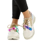 Pantofi sport dama Esha albi