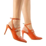 Sandale dama Esma portocalii