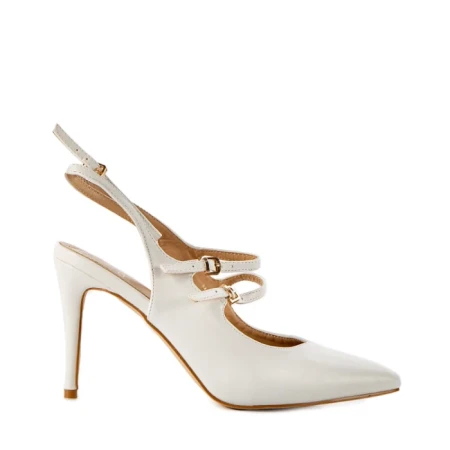 Sandale dama Esma albe