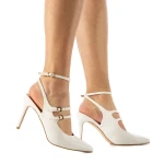 Sandale dama Esma albe