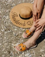 Papuci dama Hanina camel