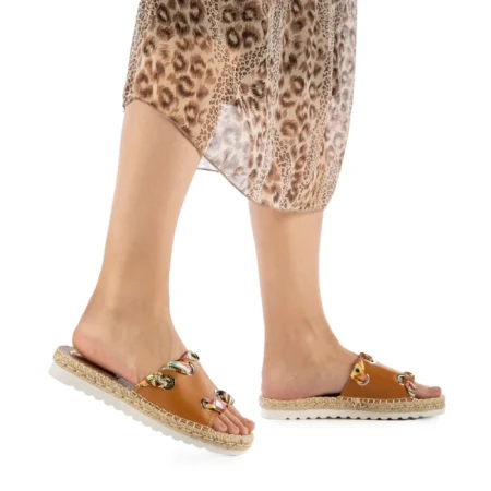 Papuci dama Hanina camel