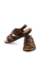 Sandale barbati Floros maro