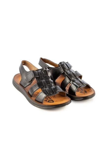 Sandale barbati Floros negre