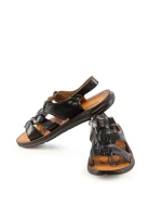 Sandale barbati Floros negre