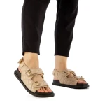 Sandale dama Minda bej