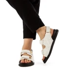 Sandale dama Minda albe