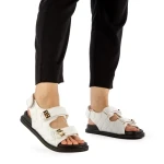 Sandale dama Minda albe