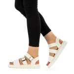 Sandale dama Sydia albe