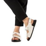 Sandale dama Alfa albe