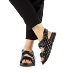Sandale dama Alfa negre
